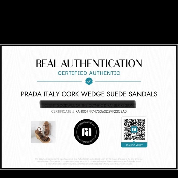 Prada cork wedge heels, authentic, size US 6, - Picture 14 of 16